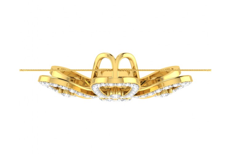 Rhea Diamond Pendant in Gold